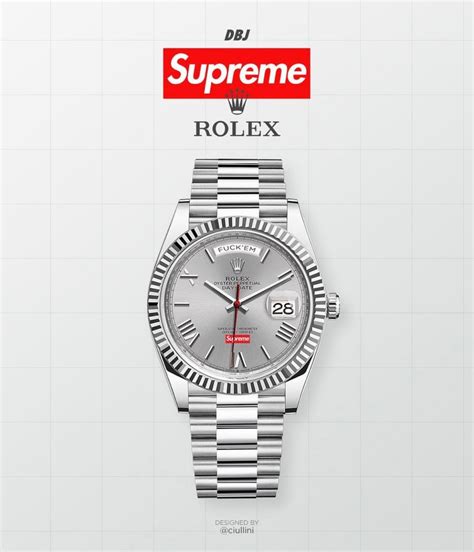 supreme x rolex collaboration|supreme x rolex dates.